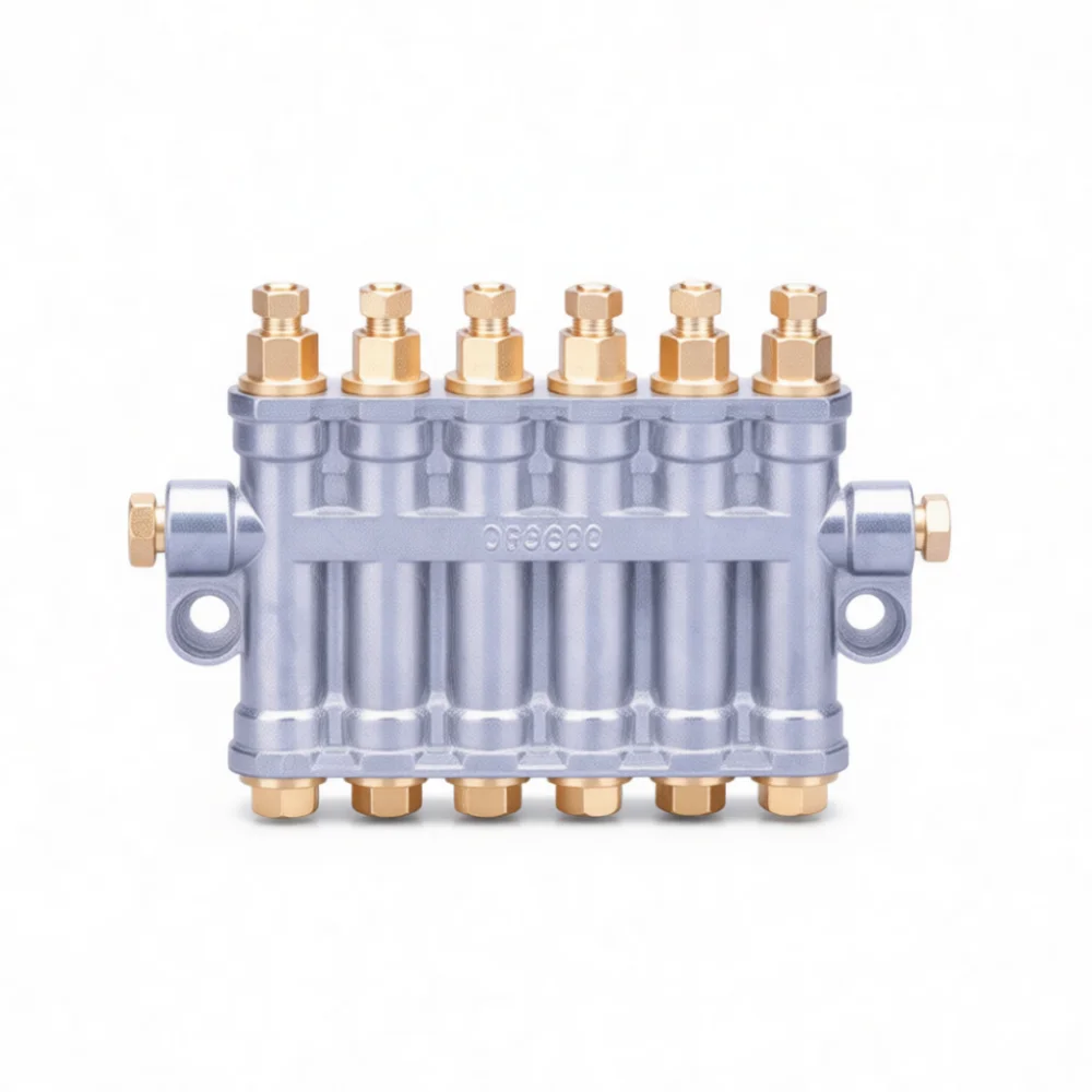 Machine Tool Lubrication Oil Distributor Block Quantitative Relief Volumetric System For Automation Industrial Equipment