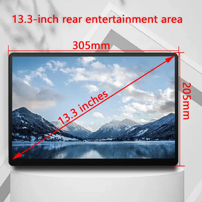 13.3 Inch Large Screen Headrest for X7 G07 X5 G05 Rear Seat Entertainment Headrest TV