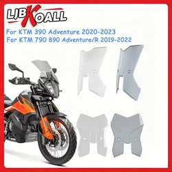 Motorcycle Front Windshield Windscreen For KTM 390 Adventure 2020 2021 2022 2023 Accessories Air Wind Deflector Screen Shield