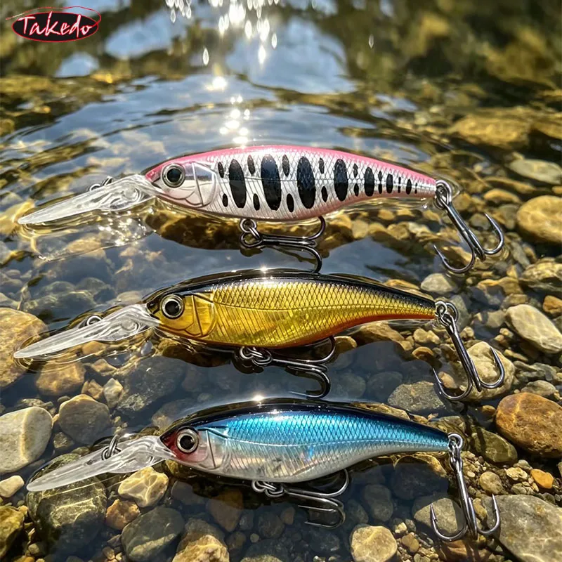 Señuelo Minnow Deep Diving Long Bill TAKEDO para lucioperca y lubina