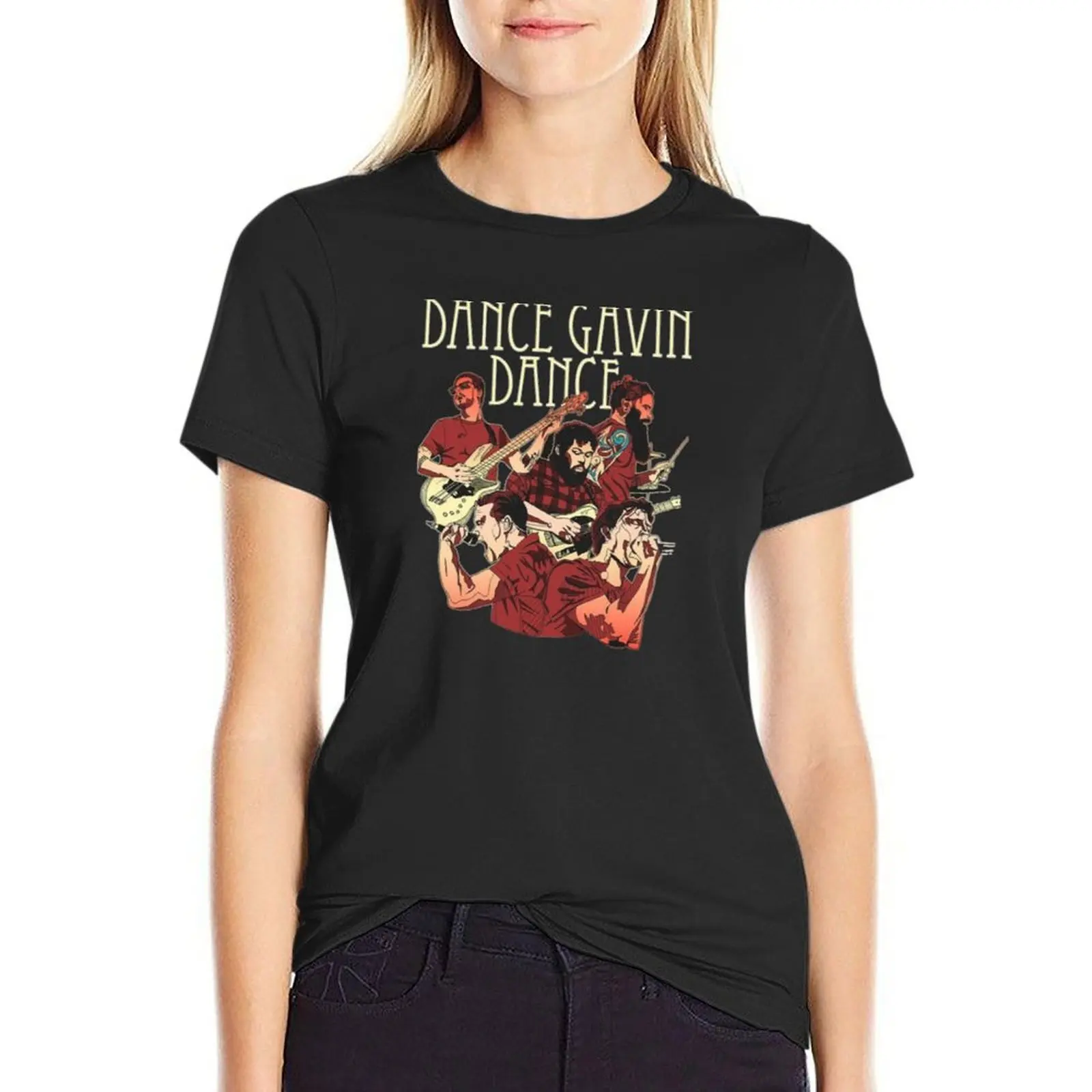 

Dance Gavin Dance Graphic Design T-Shirt Aesthetic clothing female lady clothes tees western t-shirt dress for Women