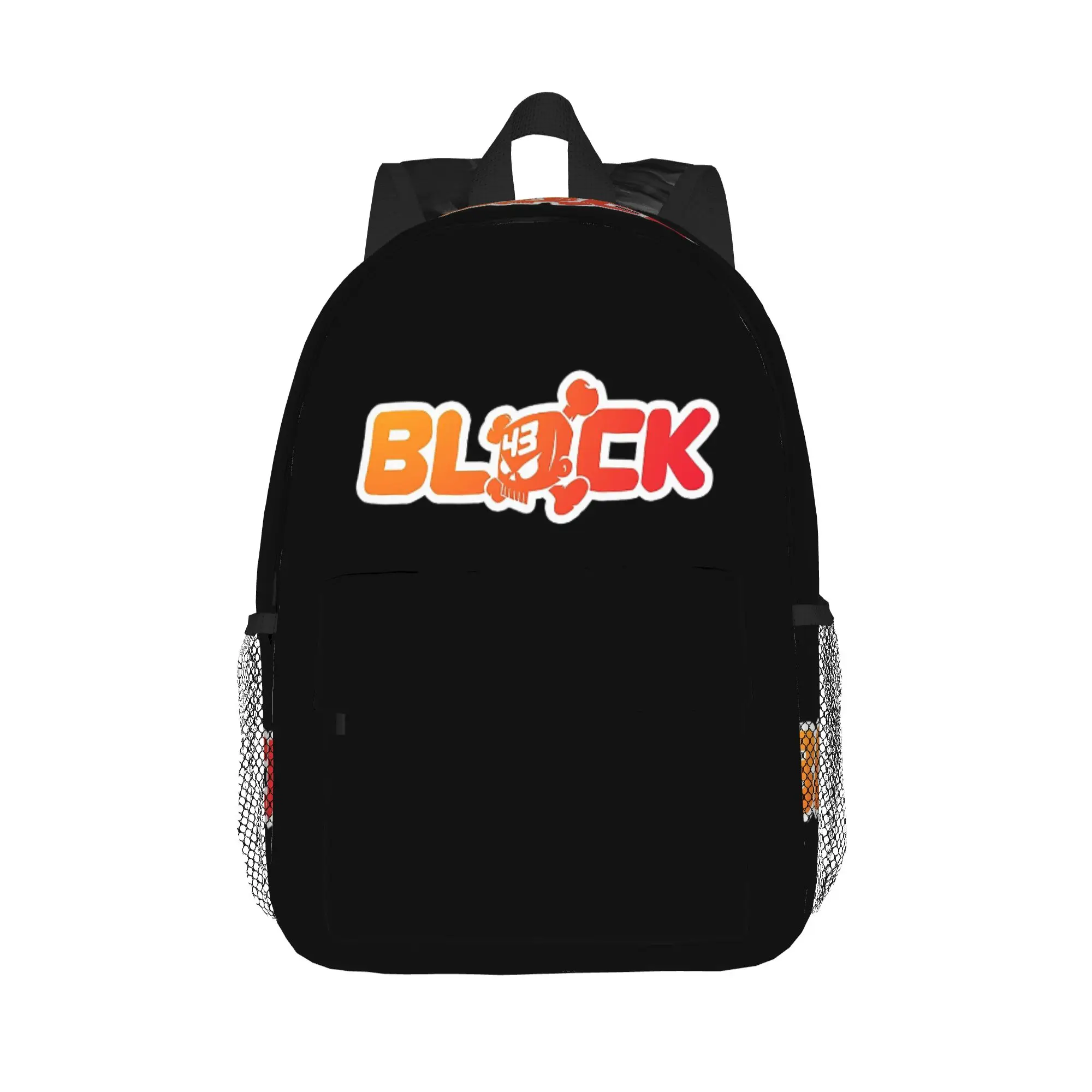 Ken Block 43 Design Letter Print Backpack Hot Sale Daypack Large Capacity Boy Girl BookBag Shoulder Bag for Men Women School Bag