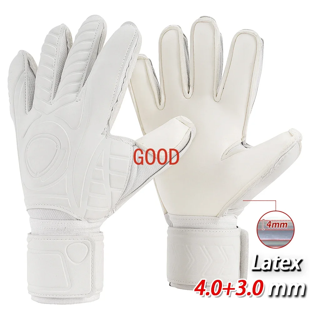 

Football Goalkeeper Gloves High Quality Latex Finger Save Guard Protection Kids Adults Soccer Strong Grip Fingerave Goalie Glove