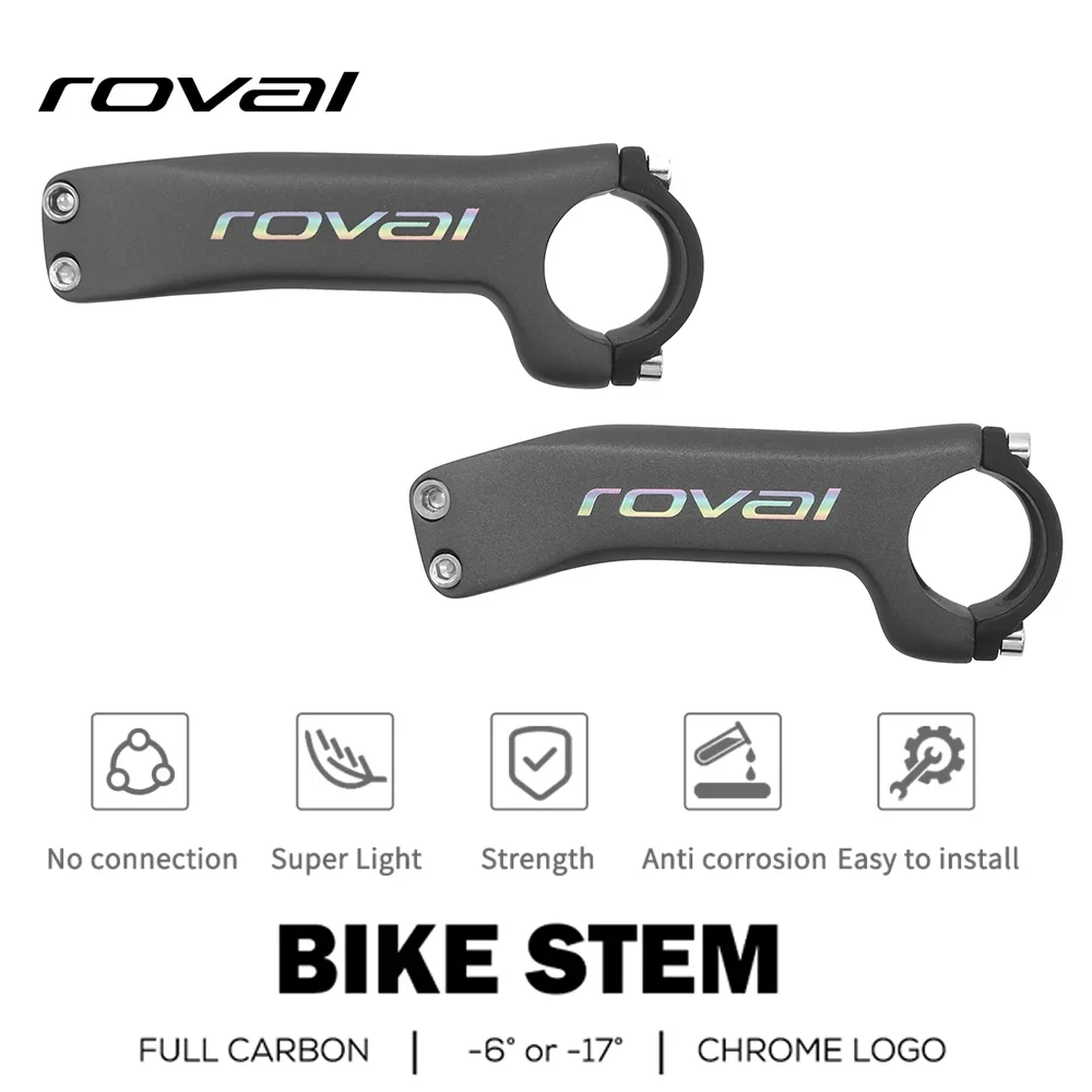 2024 roval carbon stem carbon Bicycle  road mtb Stem 6  17 Mtb mountain bike Stem 31.8 70  130mm road Bike frame handlebar parts