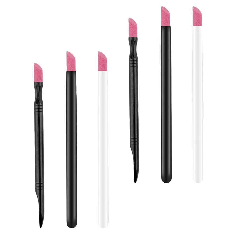 6 Stück Nagellackstifte Premium-End abgestorbene Haut entfernen Stift für natürliche falsche Nägel Multifunktionales Maniküre-Werkzeug Nagel