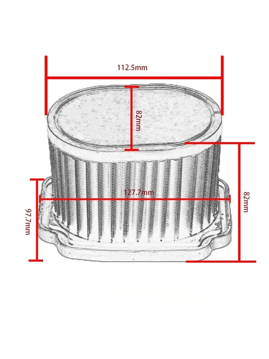 For YAMAHA MT07 FZ-07 XSR700 XSR700 YZF-R7 2014-2024 Motorcycle High Flow Air Filter Oil Filter Combo Modification Accessories