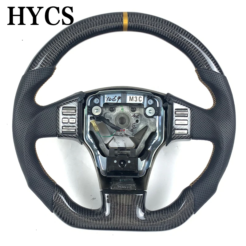 Car Accessories Customs Sporty Carbon Fiber Steering Wheel for Nissan 350z for Infiniti FX35 FX37 FX50 2003-2008 Without airbags