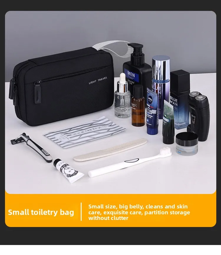 Neue tragbare Kosmetiktasche, große Kapazität, multifunktionale Aufbewahrungstasche, Herren-Make-up-Tasche, Kosmetik-Organizer, unverzichtbar für Reisen. – Detail 6