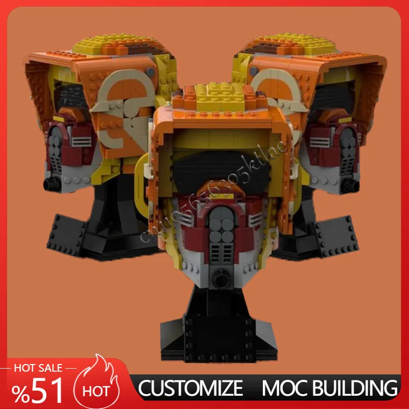 

575 шт. Star Plan MOC шлем Ezra Bridger MOC космический корабль боевая модель здание DIY блок архитектура образование сборка модель игрушки