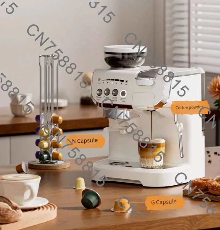 

Italian American grinder, a set, AC-517KB multi-function capsule coffee machine，Smart business model