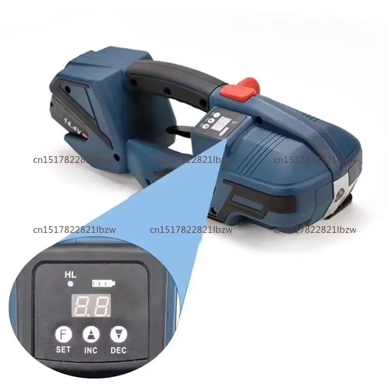 Contact the seller to inquire aboutAutomatic Lithium Battery Packing Tool Portable  PET  No Buckle Hot Melt Strapping Machine V2