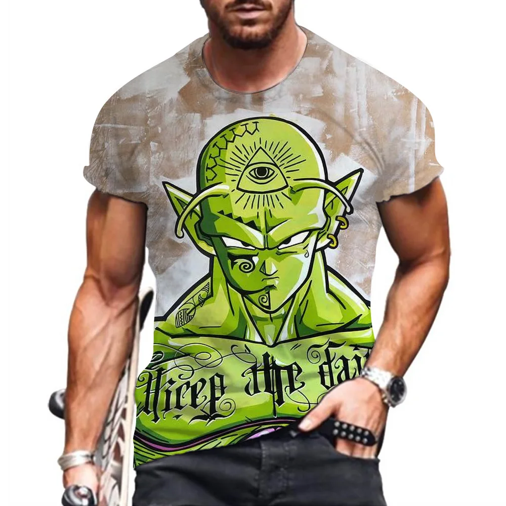 

Super Saiya T Shirt For Men Dragon Ball Z Short Sleeve Clothing Men's T-shirt 110-6XL Goku Oversized Shirts Anime Tops Vegeta