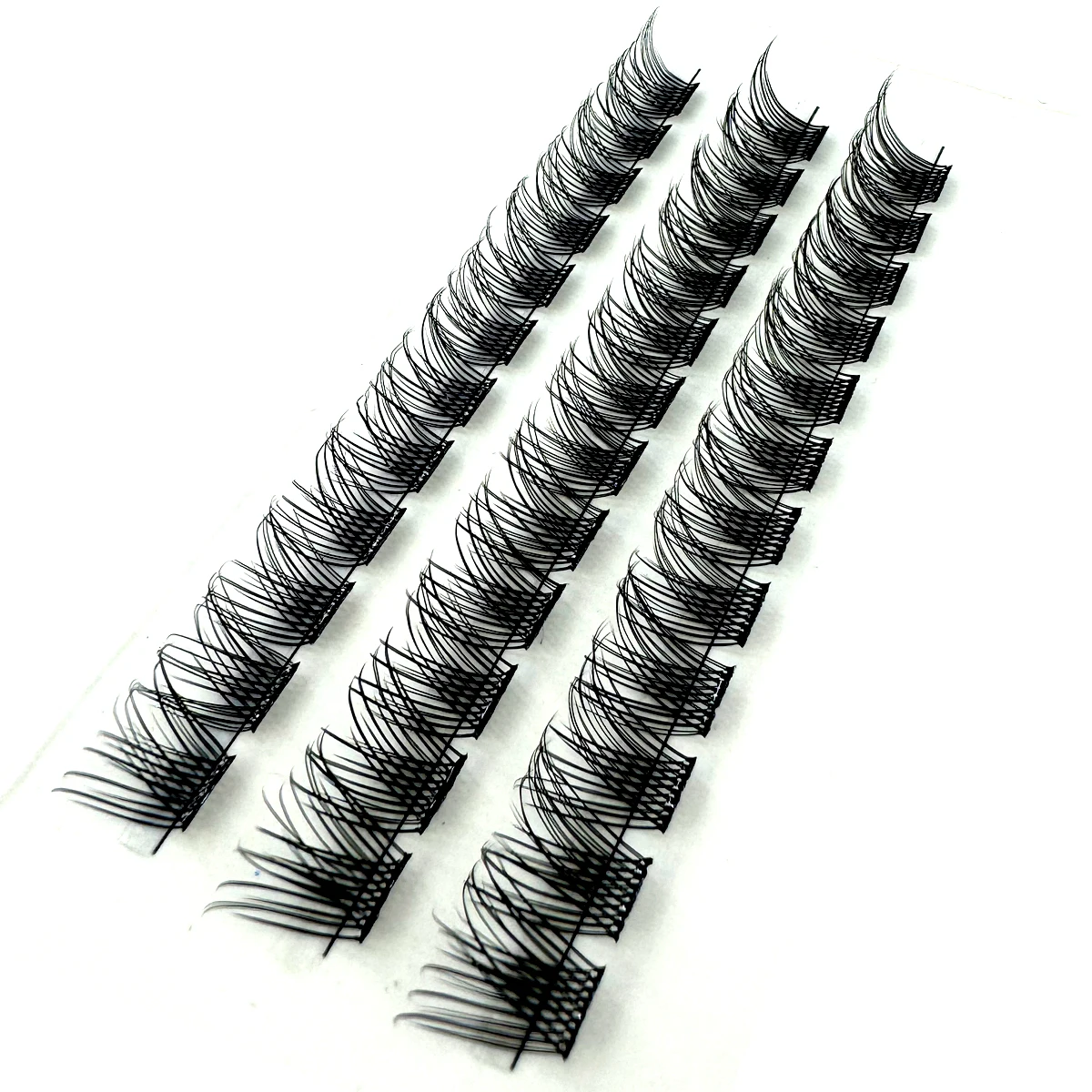 HBZGTLAD Pre-Bond Technology No Glue Needed DIY Eyelash Self Adhesive Eyelash Reusable Natural ndividual Eyelash Cluster Makeup