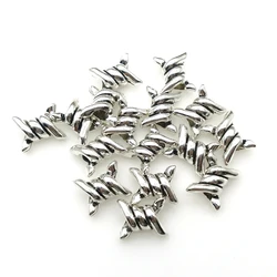 8pcs 17x13mm perforation Great Thorns Gothic Alloy Tibetan Pendants Jewelry Making Small Pendant DIY Handmade Accessories