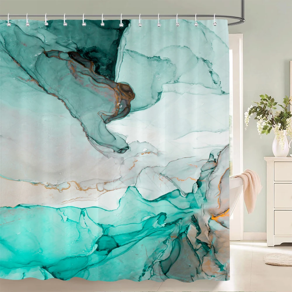 Colorful Abstract 3d Printed Fabric Shower Curtains Home Decor Multi-size Waterproof Bathtub Curtains for Bathroom With Hooks