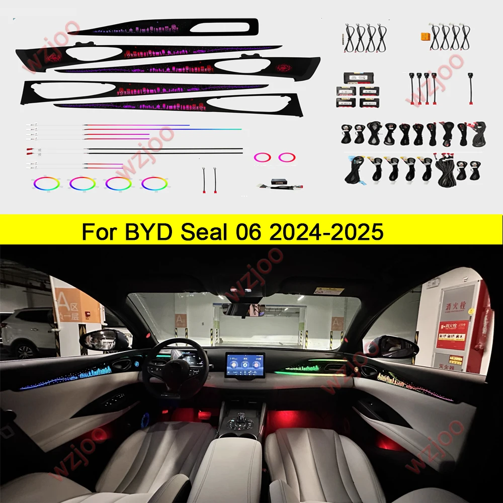 LED Ambient Light For BYD Seal 06 07 DMI EV GT 2024+ Atmosphere Lamp Door Backlight Kit Dynamic Magic Ambiant