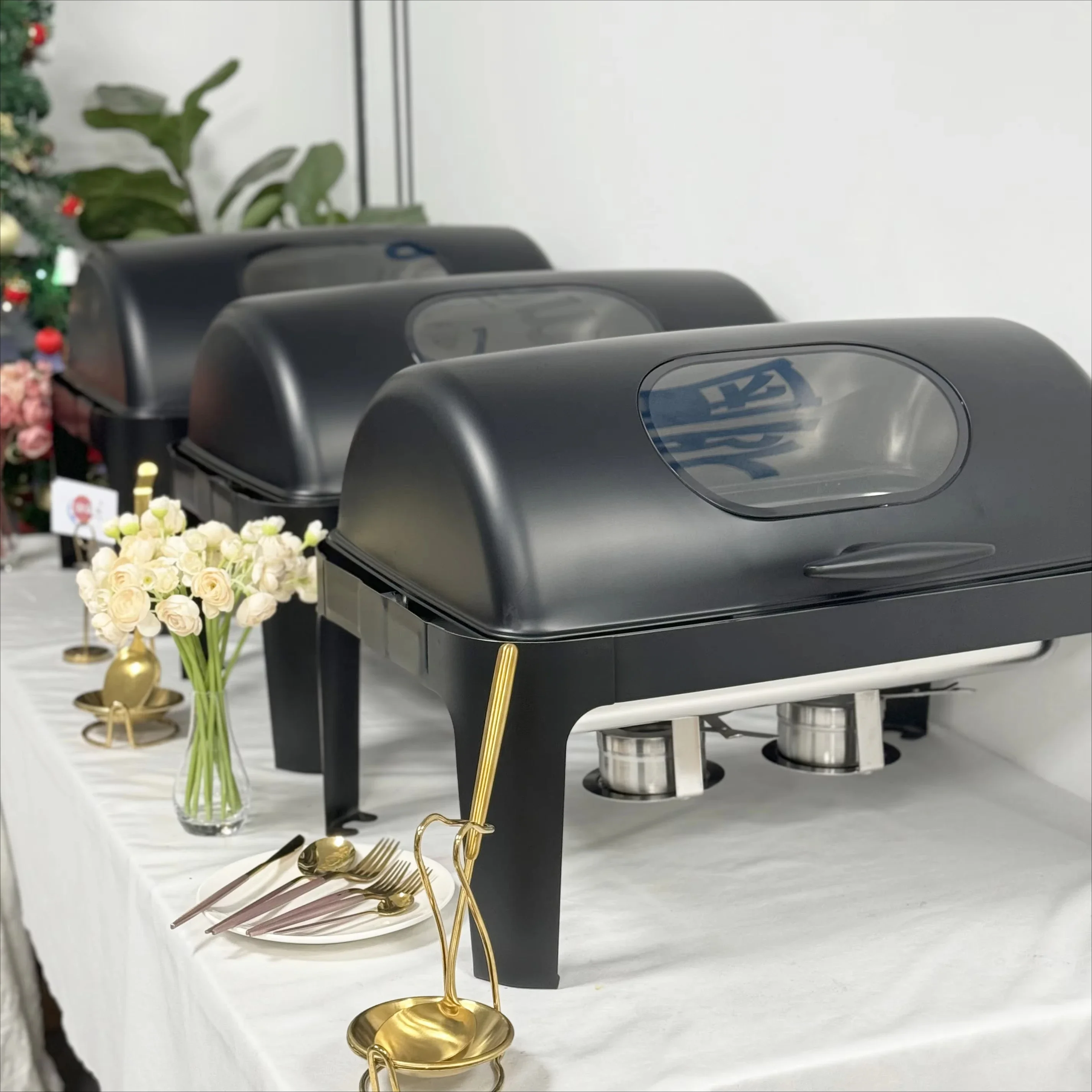 

Hotel Restaurant Catering Buffet Set Food Heater Catering Hot Pot 9L Hot Pot Black Hot Pot