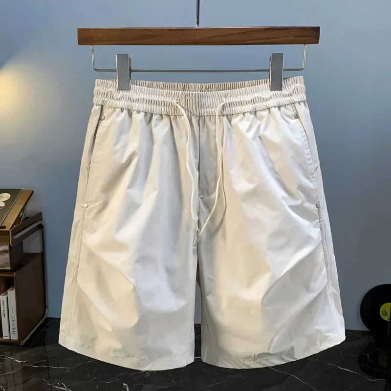 

2026 Summer New Casual Pentagram Pants for Men, Simple and Versatile, Loose Straight, Fast Drying, Breathable Beach