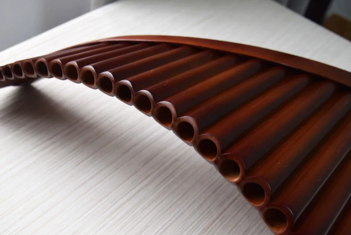 22 Pipes Bitter Bamboo Pan Flute Key G & C Traditional Chinese Woodwind Instrument