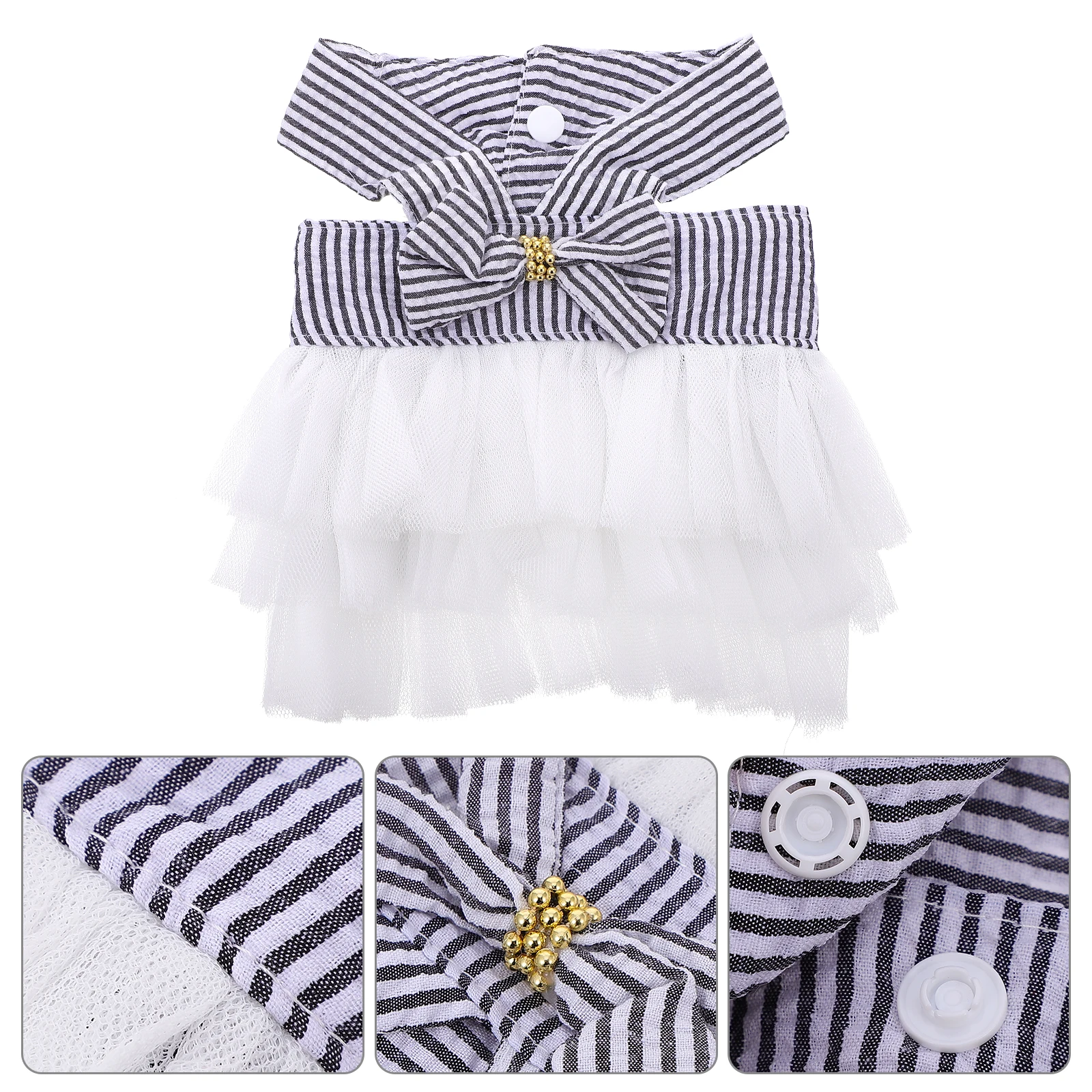 

Butterfly Bow Skirt Vest Dress for Dogs Pet Clothes Lovely Costume Puppy Princess Supplies Durable Non Woven Material Gentle
