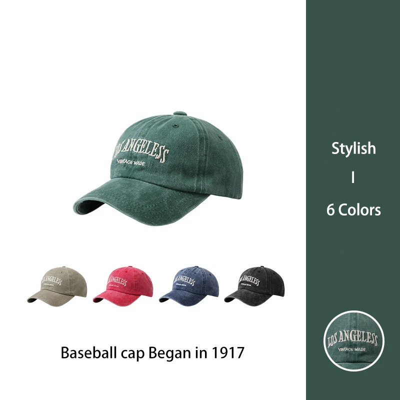 

New Embroidery Baseball Hats Washed Cotton Cap For Men Women Gorras Snapback Caps Baseball Caps Casquette Dad Hat Wholesale