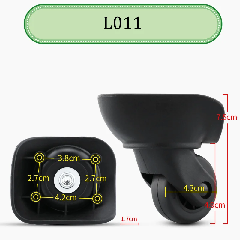 เหมาะสําหรับ Diplomat L011 Universal ล้อรถเข็นล้อเปลี่ยนกระเป๋าเดินทางรอกเลื่อนล้อสวมใส่ซ่อม