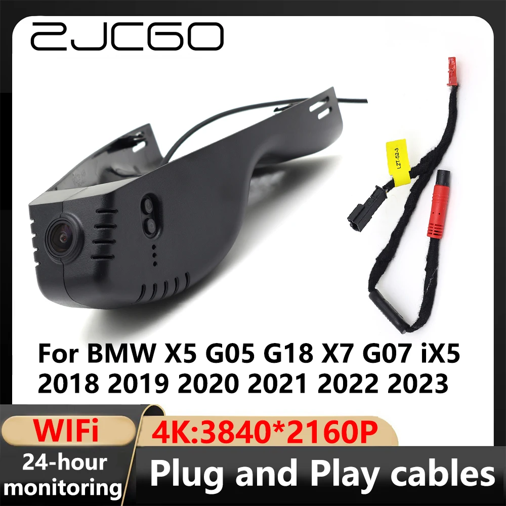 

ZJCGO 4K Wifi 24H 3840*2160 Car DVR Dash Cam Camera Video Recorder for BMW X5 G05 G18 X7 G07 iX5 2018 2019 2020 2021 2022 2023