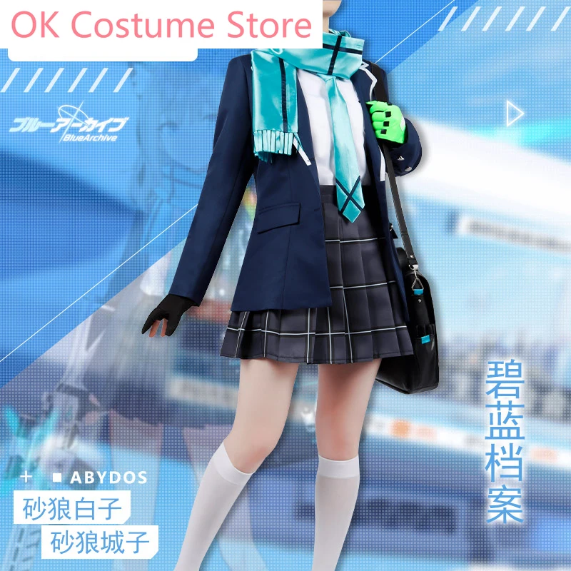 Anime! Blauw Archief Abydos Sunaokami Shiroko Uniform Cosplay Kostuum Halloween Partij Rollenspel Outfit Dagelijkse Kleding Vrouwen