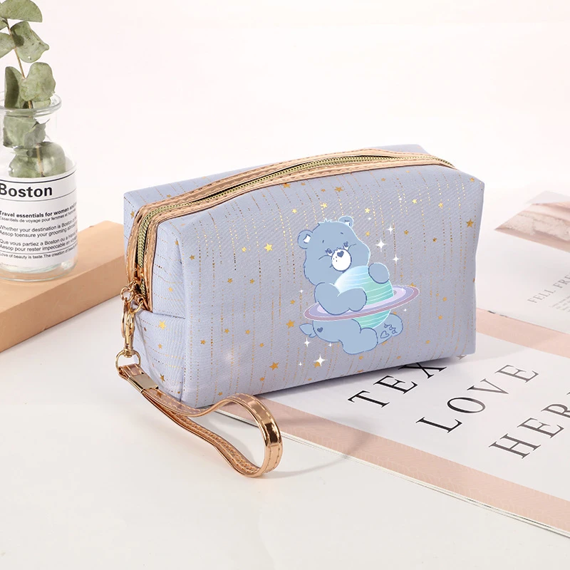 New Care Bears Cosmetic Bag Makeup Pouch Travel Portable Wash Toiletry Storage Organize Purse Beauty Case Lady Clutch Cute Gift