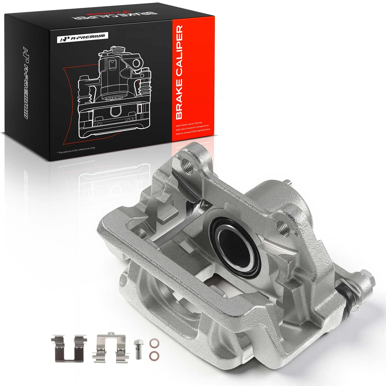 A-Premium Rear Right Passenger Disc Brake Caliper with Bracket for Honda Pilot 2009-2015