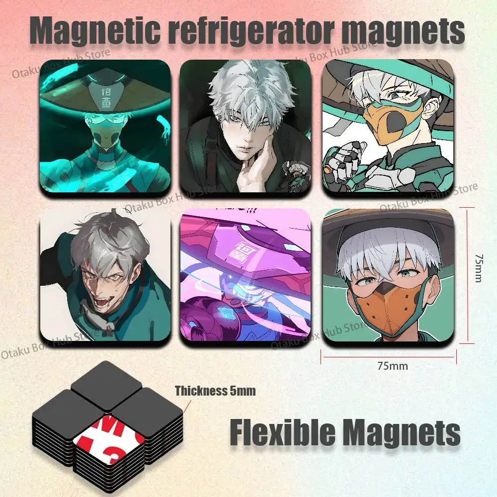 Mizuki O-Overwatch Refrigerator Magnets Cute Cartoon Magnetic Personality Decorations Creative Gifts