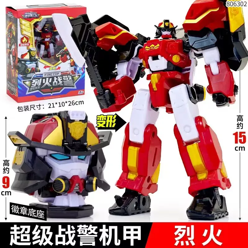 Nuevo Miniforce 7 Super Power Ranger Robot transformador figura de acción patrulla Mecha juguete para niños regalo de cumpleaños