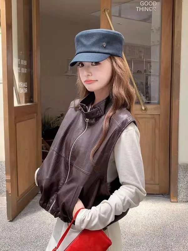 jaet-en-cuir-pu-amovible-sve-pour-femmes-couleur-cafe-nouveau-design-d'automne-sens-des-deplacements-coupe-ample-fiber-de-polyester