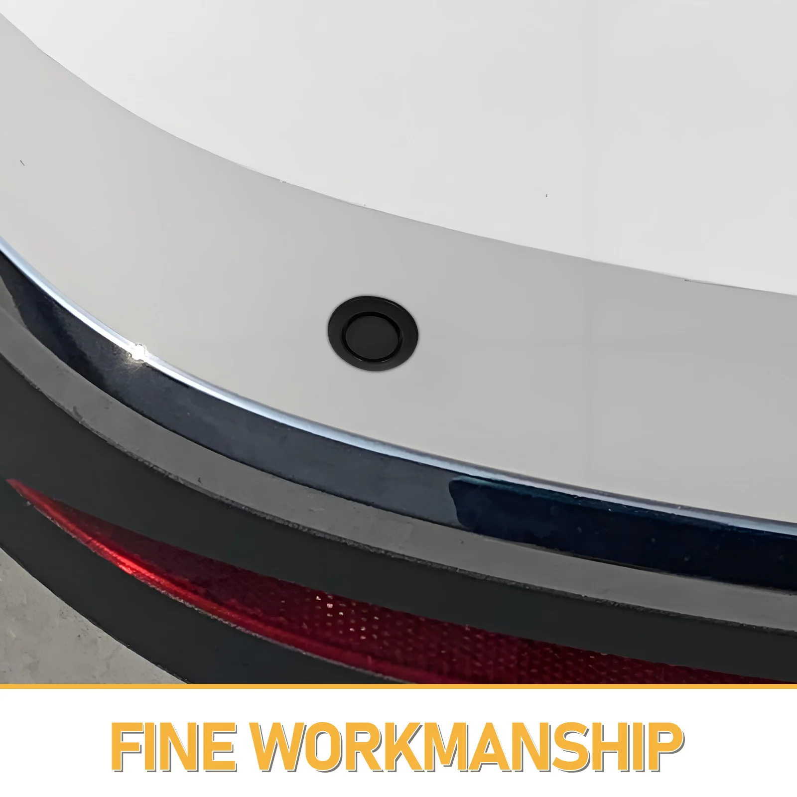 24 pçs auto pára-choques buraco cobre universal apto para carros suvs caminhões plástico durável à prova de poeira amortecedor dianteiro traseiro preto