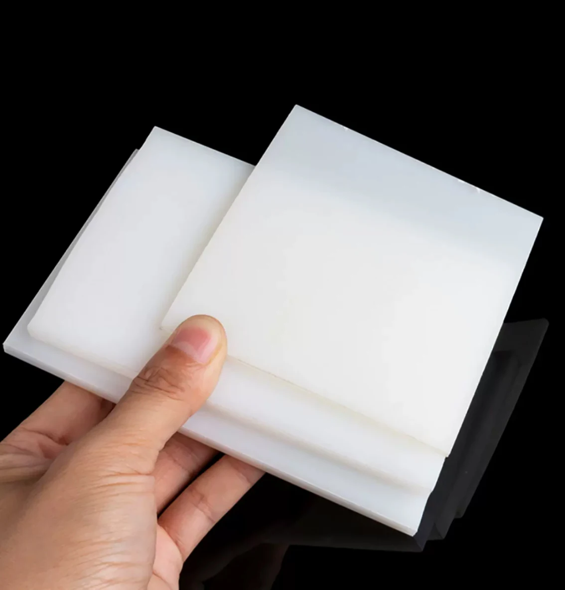 POM Plastic Sheet Thickness 2 3 4 5 6 8 10-50mm White/Black Polyoxymethylene Hard Plate for CNC Model Board DIY Material