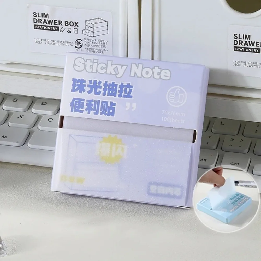 

Pull Out Design Sticky Notes Macaron Color Korean Style Planner Sticker Self-Adhesive DIY Label Sticker Office School Stationery