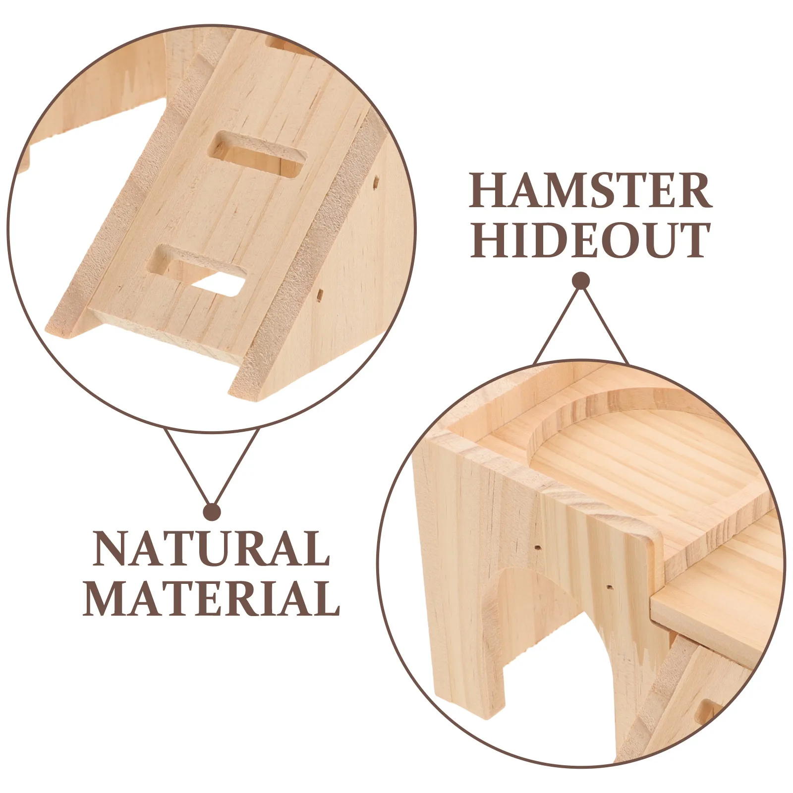 

Hamster Cabin Hideaway Cage Squirrel Guinea Pig Small Animal Hideout