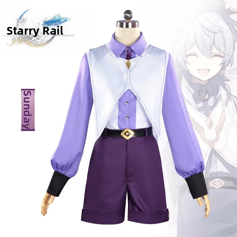 

Sunday Cosplay Costume Halloween Role-playing Clothes Badou Star Rail White Er Costume Women's Traditional Wear
