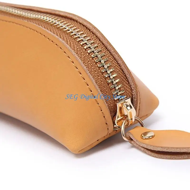 U75B سستة الحقيبة الجلدية القلم حقيبة قلم رصاص حامل قلم رصاص للمدرسة مكتب المنزل #3