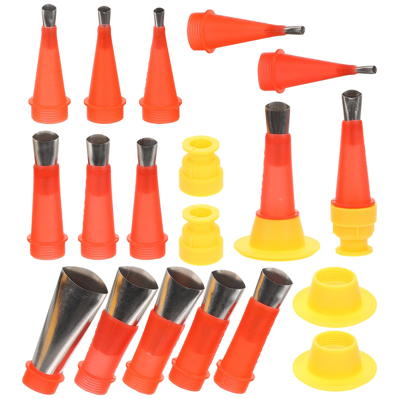 1 مجموعة الفولاذ المقاوم للصدأ تلميح سيليكون السد فوهة قضيب عدة السلس إنهاء السد تمديد أداة دائم السد التشطيب #2