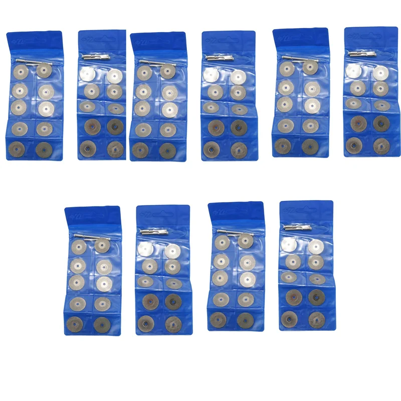 

B28C-100 Pieces 22 Mm Diamond Cutting Wheel Cut Off Discs Coated Rotary Tools With 20 Pack Mandrel Rotary Tool