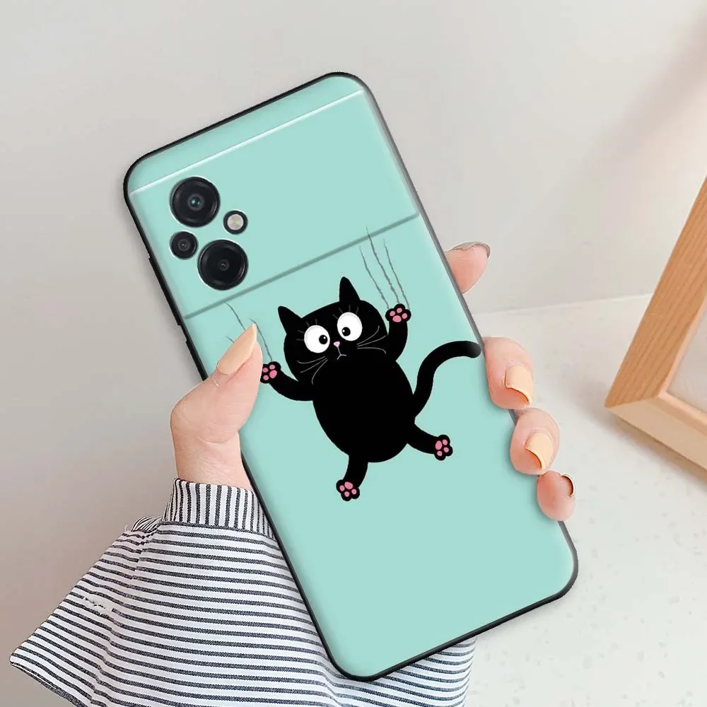 For Xiaomi Poco M5 Case Soft Silicone Black TPU Protective Cases For Xiaomi POCO M 5 POCOM5 Marble Cover Poco M5 Fundas Coque