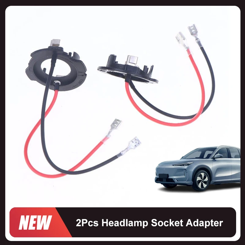 2Pcs/lot Headlamp Socket Adapter For Golf 5 MK5 H7 LED Headlight Bulb Base Holder Retainer Lamp Base Head Light Accessories