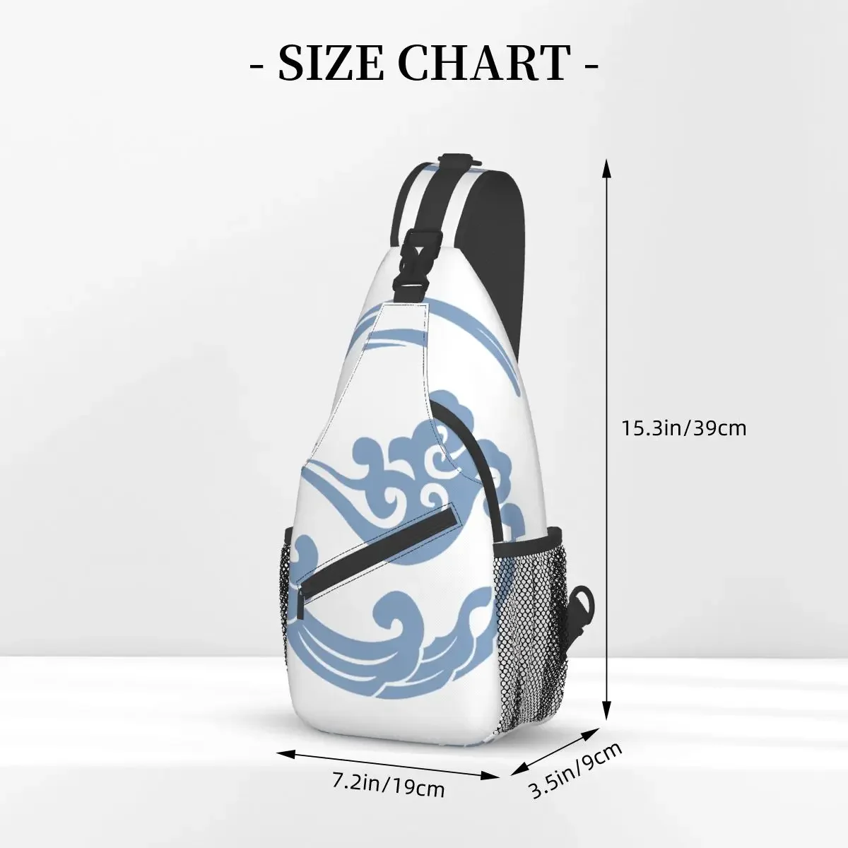 The Untamed Gusu Lan Sect Crossbody Sling Bag Small Chest Bag Shoulder Backpack Daypack for Hiking Travel Biking Satchel image 6