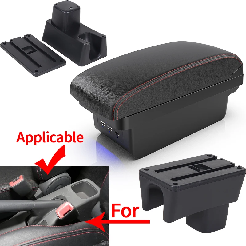 For Suzuki Swift Armrest Box For Suzuki Swift Car Armrest Car Accessories Interior details storage Box Retrofit parts 2005-2023