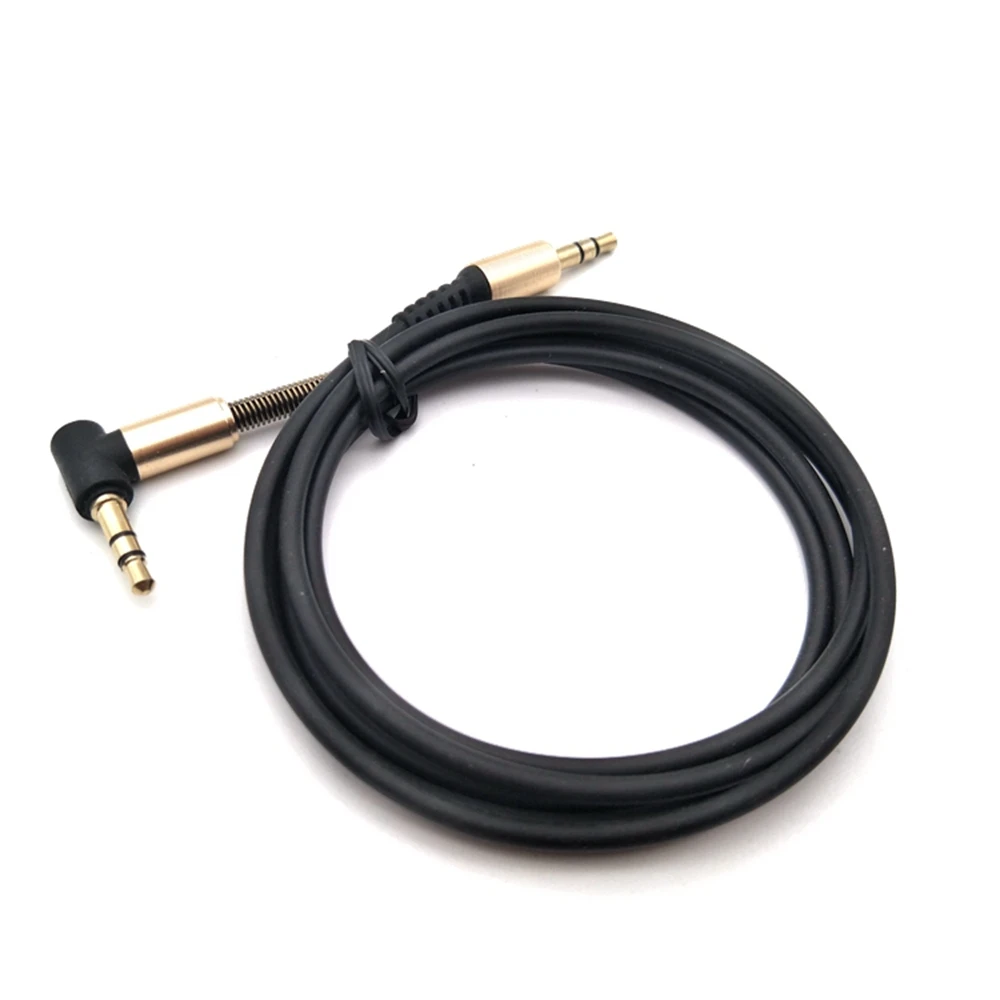 Car audio 3.5mm jack elbow male to male stereo headphones Car auxiliary audio extension cable Stereo audio cable