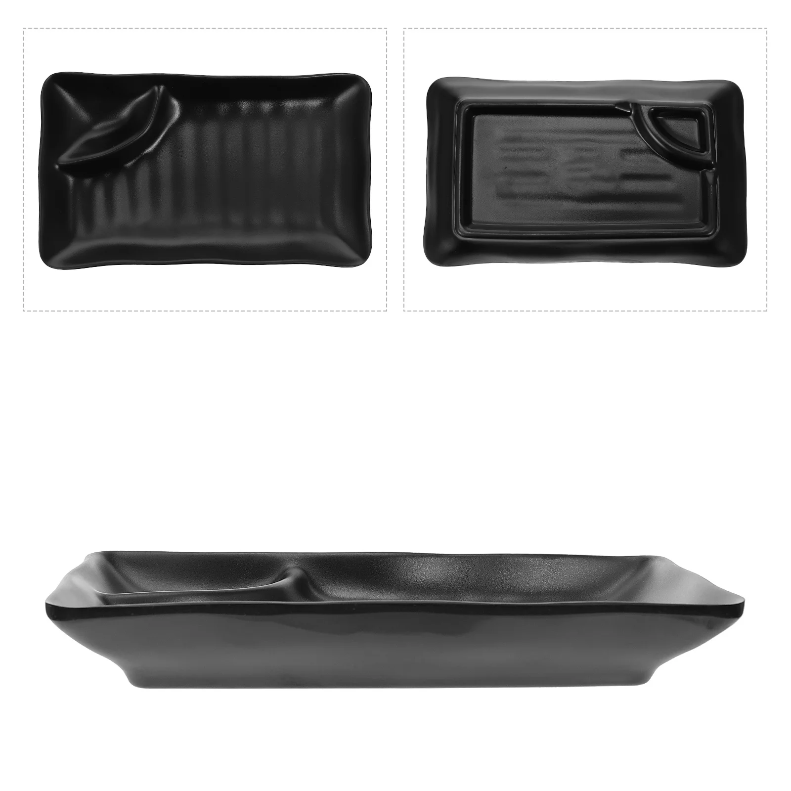 Plato de Sushi Estilo Japonés, Plato de Melamina para Dumplings, Tazón para Salsa, Plato para Vinagre, Papas Fritas, Aperitivos, Ensaladas, para el Hogar y Restaurantes