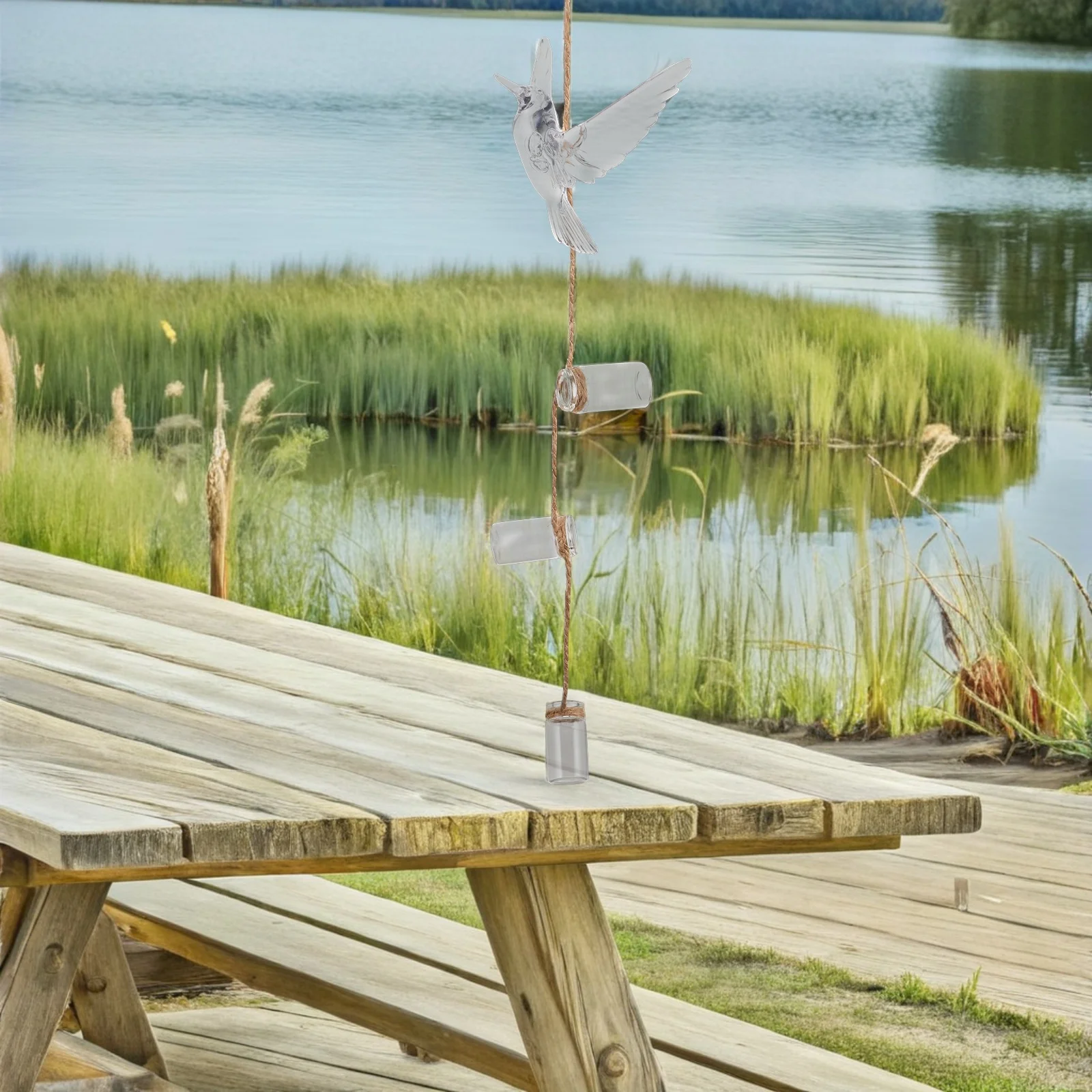 

3Set Outdoor Hummingbird Feeder User Friendly Design Durable Glass Attracts Birds Garden Wide Mouth Hummingbird Feeder