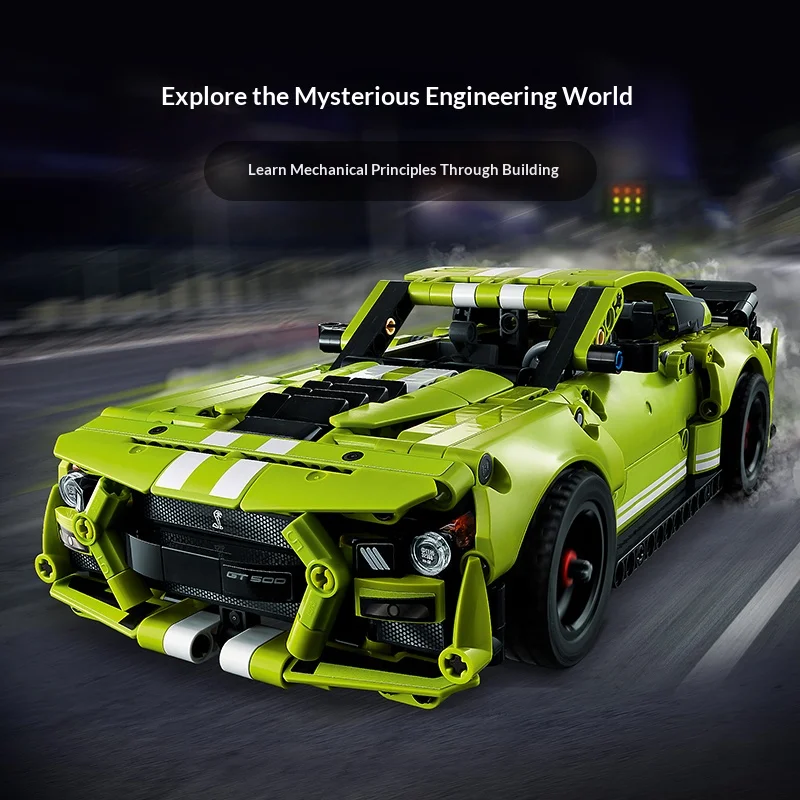 

Конструктор LEGO 42138 Ford Mustang Shelby GT500 с 2 моторами с функцией отката назад для мальчиков и девочек от 9 лет, игрушка-подарок, 544 детали