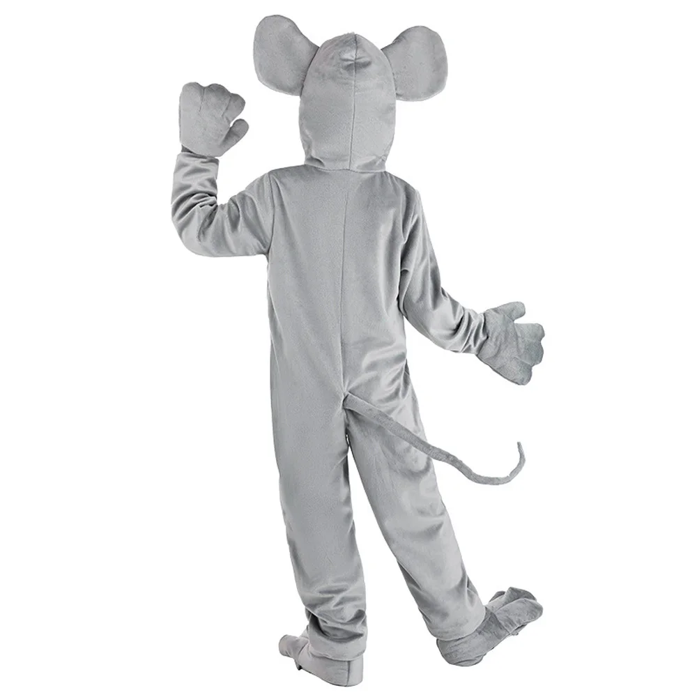 Combinaison de cosplay de souris mignonne pour enfants, vêtements de jeu de rôle imbibés, costume de scène, animal de dessin animé, performance de fête d'Halloween, garçons, filles, enfant